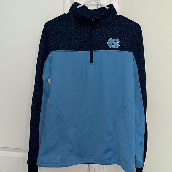 Women’s UNC Tar Heels North Carolina 1/4 Fleece Hiking Trail Jacket sweatshirt - Picture 1 of 6